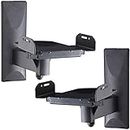 VideoSecu One Pair of Side Clamping Bookshelf Speaker Mounting Bracket with Swivel and Tilt for Large Surrounding Sound Speakers MS56B 3LH