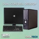 FULL DELL DESKTOP TOWER Intel Dual Core PC + Windows 10 + Accessories + WiFi