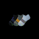 Women's Merino Wool Blend Athletic Ankle Sock 3-Pack - Moss Ocean Mix - Large - Bombas