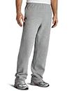 Russell Athletic Men's Dri-Power Open Bottom Sweatpants with Pockets, Oxford, Medium