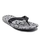 SOLETHREADS EVERLAST Flip-Flops For Men | Durable | Comfortable | Outdoor | Adventure | TPR Sole | Anti Skid | Long lasting | Men Slippers For Daily Use | MILITARY BLACK | 10UK