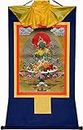 Budismo tibetano Arte Thangka, Madre Buda, Tapiz de Buda con Pergamino, for Meditación Zen del Altar Budista (Color : Green Tara, Size : 36cm*28cm) (Color : Karma Kagyu, Size : 85cm*64cm)