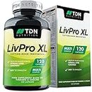 Hochwirksames LivPro XL Präparat für die Leber - Timed Release für 3x Bessere Absorption - 45% Höhere Bioverfügbarkeit mit Acetyl L-Carnitin - Vegetarisch mit 15 Vitaminen/Mineralien/Aminosäuren