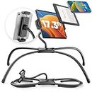 SAIJI for iPad Stand Holder Adjustable Tablet Stand for Desk, Portable Monitor Stand Tablet Holder for Bed Fit for Phones, Tablets, Portable Monitor, Switch and More 4.7"-17.3" Devices