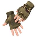 Men Tactical Gloves Shooting Cut Proof Fingerless Gloves Outdoor Sports Gloves
