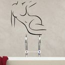 Sexy Girl Home Decoration Accessories for Bedroom Shower Room  Wall Sticker