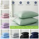 100% Pure Cotton Pillowcases Pillow Cushion Cover Home Decor S/Q/K/E/Body Size