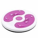 Twisting Waist Disc, Body Shaping Twisting Boards with 8 Magnets & Beads, Waist Aerobic Exercise Fitness Slim Machine Rotating Board Female Twister Exercise Sports Equipment (11 Inch, Pink)