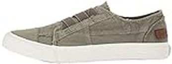 Blowfish Women's Marley Fashion Sneaker, Steel Grey Color Washed Canvas, 10 M US