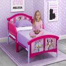 Kids Bedroom Furniture Girls Bed Frame Toddler Safety Guard Rails Sturdy Frame