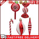 Christmas Candy Cane Ornaments Red and White 14Pcs Ball Ornaments for Kids Gift