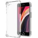 Amazon Brand - Solimo Anti Dust Plug Mobile Cover (Soft & Flexible Back case) for Apple iPhone 7 / iPhone 8, Clear