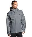 THE NORTH FACE Men’s Venture 2 Waterproof Hooded Rain Jacket (Standard and Big & Tall Size), Mid Grey/Mid Grey/TNF Black, Small