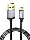 UGREEN Micro USB Cable Nylon Braided, Micro USB to USB 2.0 High Speed Android Charger Cable for Samsung Galaxy S7 S6, Note, LG, Nexus, Nokia, Kindle, PS4 Controller, Xbox One Controller (Black, 2M)
