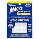 Mack's Pillow Soft Silicone Earplugs - 12 Pair, The Original Moldable Silicone Putty Ear Plugs for Sleeping, Snoring, Swimming, Travel, Concerts and Studying
