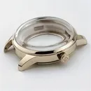 39.5mm Arch Glass Watch Case Silver/Rose Gold Stainless Steel Case for NH35 NH36 4R35A 4R36A