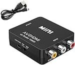 XPMY RCA to HDMI Adapter, AV to HDMI Converter, 1080P to HDMI CVBS AV Composite Video Audio Adapter for PC Laptop Mini Xbox PS2 PS3 TV STB VHS VCR Camera DVD