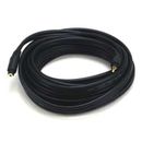 MONOPRICE 5591 A/V Cable, 3.5mm M/F Ext Cble,Blk,25ft