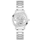 GUESS Stainless Steel Analog Silver Dial Women Watch-Gw0300L1, Silver Band