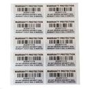 100 Garantiesiegel warranty protection Garantie Siegel Seal Barcode 40x20 silber