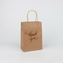 60x Rose Gold Foil Thank You Gift Bag Kraft Paper Wedding Favor Bag Business Bag
