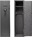 53 Inch 12-Barrel Fire-Rated Cabinet Safe: 14-Gauge Steel, Programmable Electronic Lock (Warranty Available)