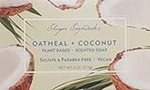 Shugar Soapworks Oatmeal and Coconut Plant Based Scented Soap