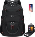 "Ultimate Waterproof Laptop Backpack: TSA Friendly, USB Charging Port, Extra Lar
