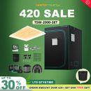 Mars Hydro Led Grow Light Indoor Grow Tent/Carbon Filter Complete Kit Multi-size
