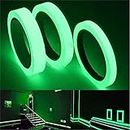 SWOPPLY Electronica Night Glow Tape Removable, Waterproof, Photoluminescent Glow in the Dark Self Adhesive Radium Luminescent Roll Safety Egress Markers Stairs, Walls, Steps,Theatre Stage Floor Tape