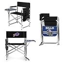 PICNIC TIME NFL Buffalo Bills Sports Chair with Side Table, Beach Chair, Camp Chair for Adults, (Black)