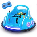 Kids Bumper Car 12V Remote Control Electric Ride On Toy Car W/360 Degree Spin