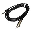 Shure C15AHZ 15-Feet Cable with 1/4-Inch Phone Plug on Equipment End-Black