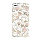 kate spade new york Cell Phone Case for iPhone 8 Plus/7 Plus/6 Plus/6s Plus - Multi Blossom Pink/Gold with Gems