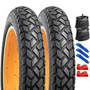 YUNSCM 26" Heavy Duty E-Bike Fat Tires 26 x 4.0 (102-559) and 26" Fat Bike Tubes Schrader Valve and 2 Nylon Rim Strips Compatible with 26x4.0 E-Bike Bicycle Tires and Tubes (A-828)