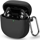 RAYA Silicone Case Cover Compatible with Bose QuietComfort Earbuds 2 (Earbuds Not Included) (Black)