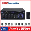 600W bluetooth Stereo Amplifier Amp HIFI Audio Radio 2CH USB AUX FM Car Home