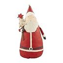 Mud Pie Christmas Santa Table Décor Sitter, Large, 13" x 6" Dia, Red