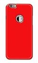 Najal Cases� Plain Red Ruby Background Hard Back Case Cover for Apple iPhone 6 Logo (4.7") / iPhone 6S Logo (4.7") Back Cover -(I9) RSM1001