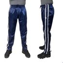 Nylon Gloss Satin Sport Casual Pants with Elastic Suit