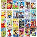 24 Pack Small Coloring Books for Kids Ages 4-8, 2-4 - Bulk Coloring Bundle Classroom Rewards, Prizes, PreK Kindergarten Party Favors with Disney, Nick, More | Mini Activity Books for Boys, Girls
