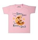 Arvesa Nanu Nani Love Me Theme Unisex Baby 6-12 Months Pink Half Sleeve Kids Tshirt TS-1251-14-PINK Nana nani Cloth Baby, nani ki Jaan Baby Clothes