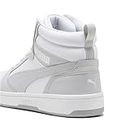 Puma Unisex Adults Rebound V6 Sneakers, Puma White-Ash Gray, 43 EU