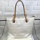 Michael Kors Bags | M I C H A E L K O R S : Signature Patent White Bag | Color: Tan/White | Size: Os