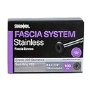 Deckfast Fascia Screws 9 x 1-7/8" Stainless Steel Fascia Screws - 100 Pieces Matches AZEK DECKING (#53 Dark Gray, Matches Azek Island Oak)