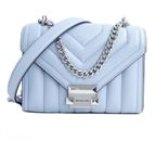 Michael Kors Women's Bag Handbag Whitney Quilited Sm Flap Chain Pale Blue