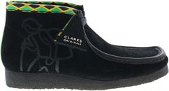 NEW MEN CLARKS ORIGINAL WALLABEE LIMITED EDITION JAMAICA BEE BLACK SUEDE SHOES