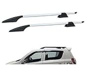 SHOPONE - Exclusive Car Stylish Roof Rails in Rocket Curve Design (Type E) in Black Colour with Both Legs in Black for XL6