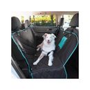 Frisco Premium Quilted Water Resistant Hammock Car Seat Cover with Seatbelt Tether & Travel Bag, Black/Teal