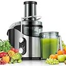 Ultrean Centrifugal Juicer, Juicer Machine with Extra-wide 3 inches Feed Chute, 2 Speed Juicer Extractor for Fruits & Vegetables, Citrus Juicer Easy to Clean, Electric Juicer with Big Mouth BPA Free, 800W